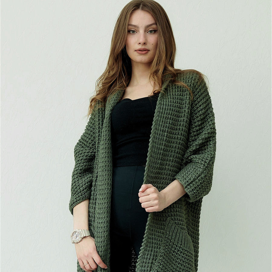 Temperament Commute Cardigan V-neck Sweater Coat