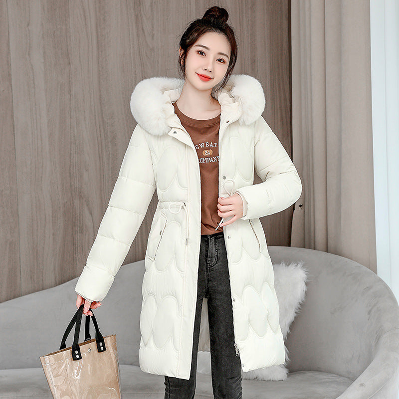 Women's Waist Slimming Fur Collar Cotton Coat