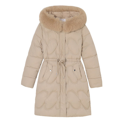 Women's Waist Slimming Fur Collar Cotton Coat