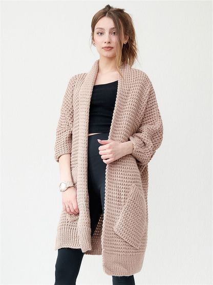 Temperament Commute Cardigan V-neck Sweater Coat