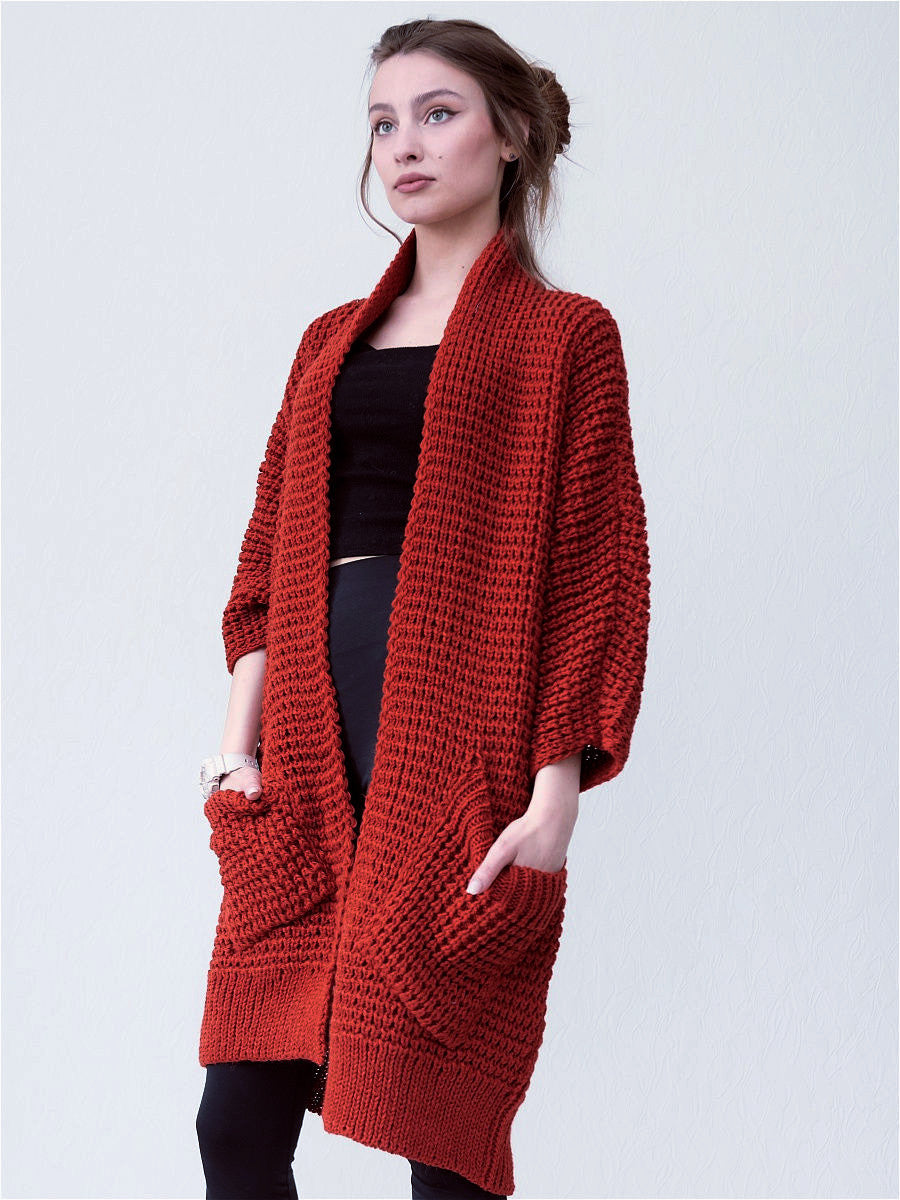 Temperament Commute Cardigan V-neck Sweater Coat